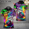 Maxcorners Bowling Galaxy Multicolor Customized Name, Team Name 3D Shirts