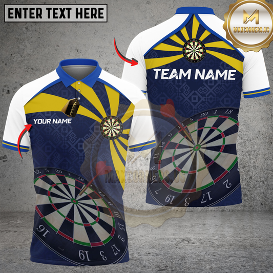 Maxcorners Darts Swing Board Personalized Name, Team Name Unisex Shirt (4 Colors)