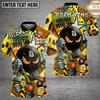 Maxcorners 8Ball Billiards Shirt Funny Graffiti Neon Style Multi Options Personalized Name, Team Name Unisex 3D Shirt (4 Colors)