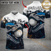 Maxcorners Savage Raptor Golf Polo Customized Name, Team Name 3D Shirts