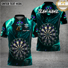 Maxcorners Dark Soul Electric  Dartboard Multioptions Personalized Name, Team Name Unisex 3D Shirt (4 Colors)