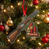 Maxcorners Personalized Trap Shotgun Shells Custom Name Hunting Acrylic Christmas Ornament And Keychain Custom Gift For Hunters 2D Flat