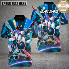 Maxcorners Infinity Strike Bowling Multicolor Customized Name, Team Name 3D Shirts
