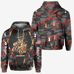 Maxcorners Camo Personalized Hunting All Over Shirt, Personalized 3D Hoodie For Hunting Lover TU2611