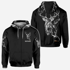 Maxcorners Love Hunting, Personalized Hunting All Over Shirt, Personalized 3D Hoodie For Hunting Lover 17 TU2611