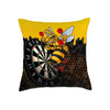 Maxcorners Darts Honeycomb Killer Bee Target Multicolor Customized Name 3D Pillow