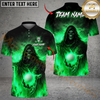 Maxcorners Golf Grim Reaper Hellfire Design Personalized Name, Team Name 3D Shirt (4 Colors)