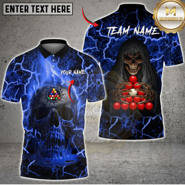 Maxcorners Pool Player Gear Wild Grizzly Bear Face Multicolor Customized Name 3D Shirt