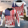Maxcorners Fishing Flag Us Customize Name 3D Shirts