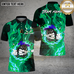 Maxcorners Bowling Fireball Angry Flame Explosion Design Multi Options Personalized Name Team Name 3D Shirt