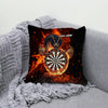 Maxcorners Darts Fire Dragon Blaze Multicolor Customized Name 3D Pillow