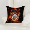 Maxcorners Darts Fire Dragon Blaze Multicolor Customized Name 3D Pillow