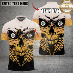 Maxcorners Skull Dartboards Customized Name, Team Name Unisex Shirt