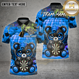 Maxcorners Dartboard Gothic Teddy Bear Brick Wall Design Multi Options Personalized Name Team Name 3D Shirt