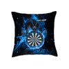 Maxcorners Darts Fire Dragon Blaze Multicolor Customized Name 3D Pillow