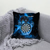 Maxcorners Darts Fire Dragon Blaze Multicolor Customized Name 3D Pillow