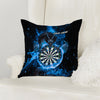 Maxcorners Darts Fire Dragon Blaze Multicolor Customized Name 3D Pillow