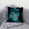 Maxcorners Darts Fire Dragon Blaze Multicolor Customized Name 3D Pillow