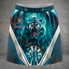 Maxcorners Darts Lightning Fierce Tiger Personalized 3D Skirts With Shorts