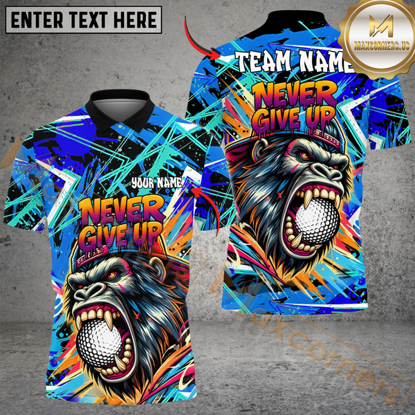 Maxcorners Golf Savage Beast Swing Multicolor Customized Name, Team Name 3D Shirts