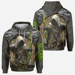 Maxcorners Bow Reaper, Personalized Hunting All Over Shirt, Personalized 3D Hoodie For Hunting Lover TU2611