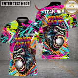 Maxcorners Golf Savage Beast Swing Multicolor Customized Name, Team Name 3D Shirts