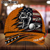 Maxcorners Golf American Flag Golfer Swing Personalized Name 3D Cap