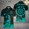 Maxcorners Flaming Assassin With Iron Darts Design Multicolor Customized Name, Team Name 3D Shirts