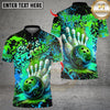 Maxcorners Bowling Galaxy Multicolor Customized Name, Team Name 3D Shirts