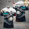 Maxcorners Savage Raptor Golf Polo Customized Name, Team Name 3D Shirts