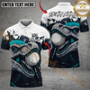 Maxcorners Savage Raptor Golf Polo Customized Name, Team Name 3D Shirts