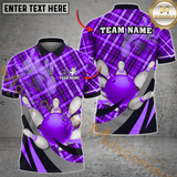 Maxcorners Ball And Pins Flame Xmas Style Bowling Jersey Multicolor Options Personalized Name, Team Name 3D Shirt