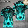 Maxcorners Flaming Dragon Bowling Design Multicolor Customized Name, Team Name 3D Shirts