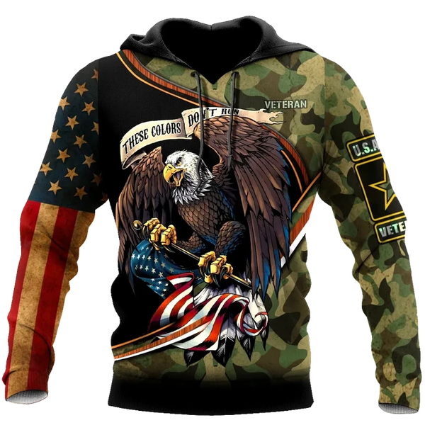 Maxcorners Veteran Valor Hooded  Hoodie