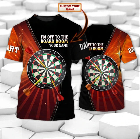 Maxcorners  Personalized 3D All Over Printed I'm Off To The Board Room Dart Shirt