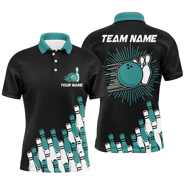Maxcorners Retro Bowling Team Multicolor Option Customized Name 3D Shirt