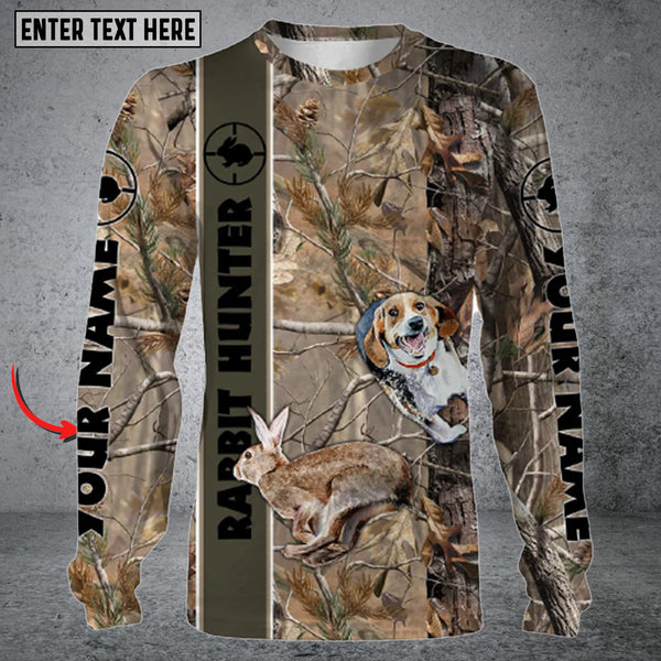 Maxcorners Personalized Name Dog Hunting Long Sleeve Shirt