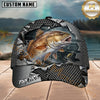 Maxcorners Fishing Torn Metal Mesh Personalized 3D Cap
