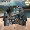 Maxcorners Fishing Torn Metal Mesh Personalized 3D Cap