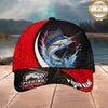Maxcorners Fishing Red Black Water Splash Personalized 3D Cap