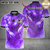 Maxcorners Bowling Dramatic Red Smoke Flare Multicolor Customized Name, Team Name 3D Shirts