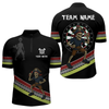Maxcorners Men's Custom Dart Shirt With Skeleton Holding Dart Arrow And Colorful Dartboard LM1605