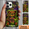 Maxcorners Darts Graffiti Teddy Bear Dartboard Multicolor Personalized Name 3D Phone Case