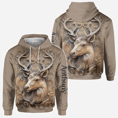 Maxcorners Love Hunting, Personalized Hunting All Over Shirt, Personalized 3D Hoodie For Hunting Lover) TU2611
