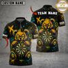 Maxcorners Darts Graffiti Teddy Bear Multicolor Customized Name, Team Name 3D Shirts
