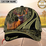 Maxcorners Hunting Deer Camouflage Multicolor Personalized Name 3D Cap