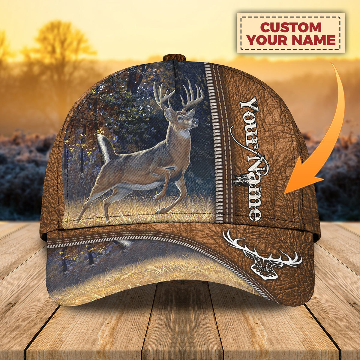 Maxcorners Deer Hunting Classic Personalized Cap