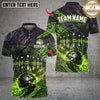 Maxcorners Metal Bowling Design Multicolor Customized Name, Team Name 3D Shirts