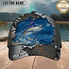Maxcorners Fishing Torn Metal Mesh Personalized 3D Cap