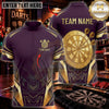 Maxcorners Darts & Dynamic Dartboard Shield Graphic Multicolor Customized Name, Team Name 3D Shirts